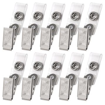 Fako Bijoux - Badgehouder Clips Metaal - Zilver - Met, Verzenden, Nieuw