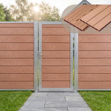 Tuindeur Segovia tuinpoort met privacyscherm 180x90 cm bruin, Verzenden, Nieuw