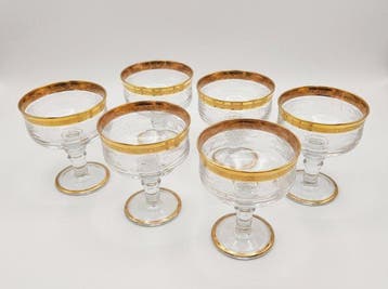 Drinkset (6) - Medici Gold - 24 kt goud - Murano Medici Gold