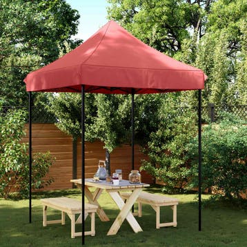 vidaXL Partytent 200 x 200 x 306 cm Bordeauxrood Oxford Stof, Verzenden, Nieuw, Partytent