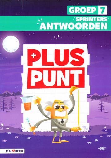 Pluspunt versie 4 antwoorden Werkboek Sprinters groep 7, Verzenden, Nieuw