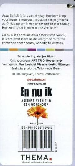 En nu ik 9789058716965 Merijne Bloem, Boeken, Verzenden, Zo goed als nieuw, Merijne Bloem
