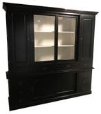 Buffetkast zwart Goirle 225cm, Ophalen of Verzenden, Nieuw
