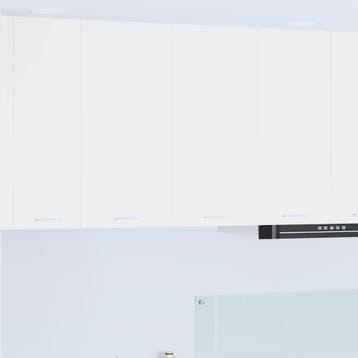 vidaXL Hangende kast met 2 deuren Wit 80 x 31 x 80 cm, Verzenden, Nieuw, Wit