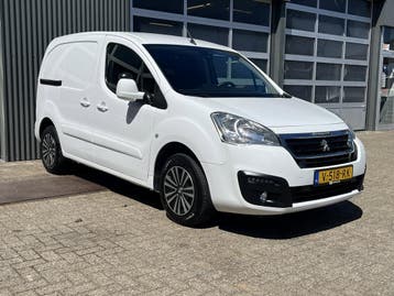 Peugeot Partner 120 1.6 BlueHDi, Stof, Gebruikt, Euro 6, Wit