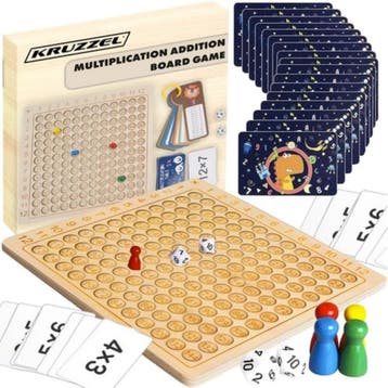 Kruzzel Vermenigvuldigingstafel Bordspel - Educatief Spel..., Ophalen of Verzenden, Nieuw