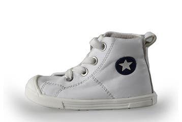 Jopper Hoge sneakers Jongens in maat 21 Wit, Verzenden, Schoenen, Zo goed als nieuw, Jongen of Meisje