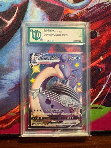 Pokémon - 1 Graded card - Lapras Secret rare - Graad 10 -, Nieuw