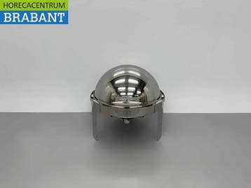 HCB Ronde Chafing Dish Rolltop RVS – 6 liter – Horeca, Ophalen of Verzenden, Nieuw in verpakking