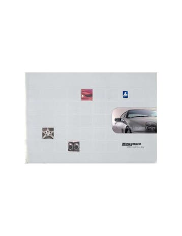 2000 QVALE DE TOMASO MANGUSTA BROCHURE ENGELS, Nieuw, Author