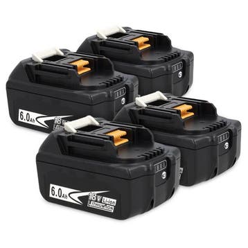 Startset: 4x Makita BL1860B / 18V LXT, 123accu huismerk, Verzenden, Nieuw