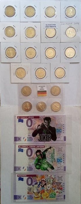 Europa. 2 Euro / O Euro Banknote 2008/2026 (20 coins +3