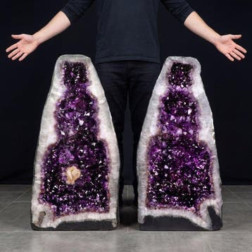 XL Vivid Amethyst - Set van twee die bij elkaar horen -