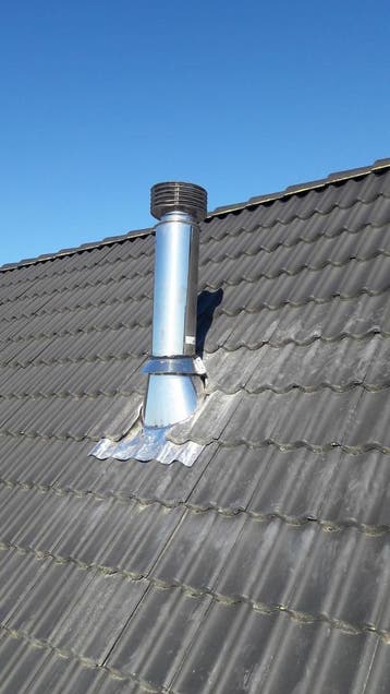 Dakdoorvoer (5-30°) met aluminium/loodslab Ø80mm, Ophalen of Verzenden, Nieuw