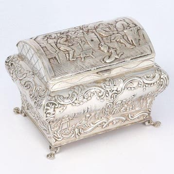 Gebroeders Seton - Theedoos - Teacaddy - Doos - .833 zilver