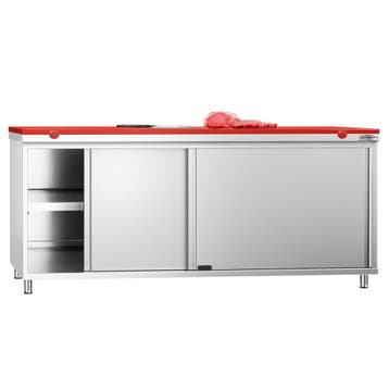 GGM Gastro | Gesloten RVS werktafel KOPENHAGEN PREMIUM - |, Verzenden, Nieuw in verpakking, Meubilair