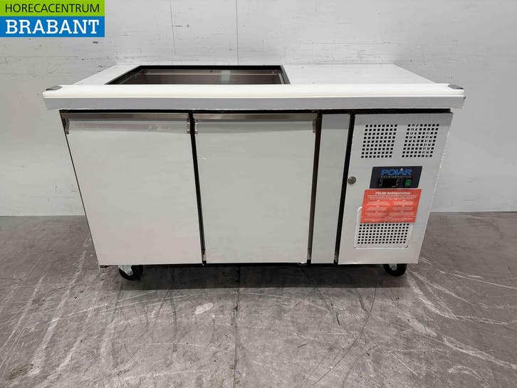 Polar CT393 RVS Koelwerkbank 2 deuren 136 cm 230V Horeca, Zakelijke goederen, Horeca | Keukenapparatuur, Nieuw zonder verpakking