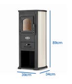 Houtkachel Stijlvol | 8.5KW Beige | A-kwaliteit | Beste P..., Hoog rendement (Hr), Minder dan 60 cm, Ophalen of Verzenden, 80 cm of meer