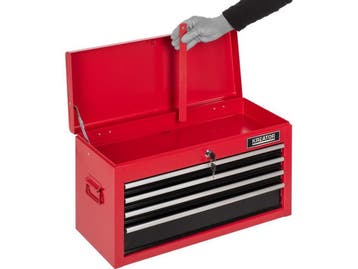 Kreator KRT653005 - Gereedschapswagen - 6 lades - Rood Zwart, Verzenden, Zo goed als nieuw