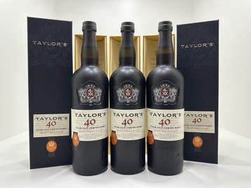 Taylor’s - 40 years old Tawny - Porto - 3 Flessen (0.75, Nieuw