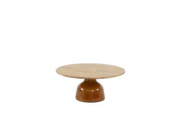 4 Seasons Outdoor June loungetafel caramel met rond teak, Ophalen of Verzenden, Nieuw