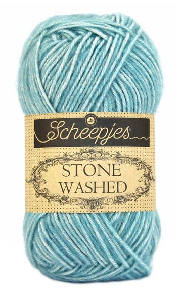 Scheepjes Stone Washed - 813 Amazonite - Katoen-mix Garen, Hobby en Vrije tijd, Ophalen of Verzenden, Nieuw
