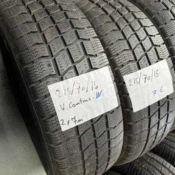 2 x Vredestein Comtrac 215-70-15 C Winterbanden 7mm, Auto-onderdelen, Banden en Velgen, 15 inch, Band(en), Bestelwagen, Gebruikt