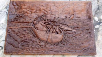 Bloksnijwerk/relief, C. PIEDNOIR (XIXe-XXe) - Grand Panneau