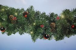 Guirlande 3 meter lang tweekleurige groen koppelbaar., Diversen, Kerst, Ophalen of Verzenden, Nieuw