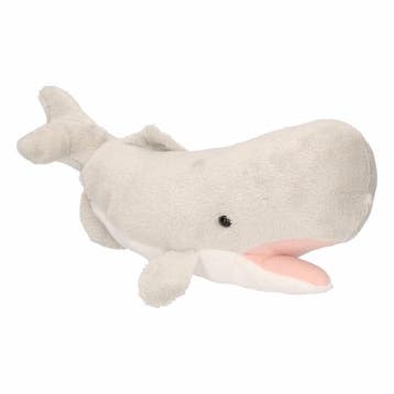 Potvis knuffel - pluche - grijs - 19 cm - dierenknuffel, Verzenden, Nieuw