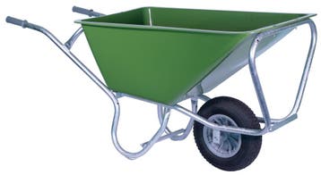 Groene Hummer stalkruiwagen 160 liter met luchtband, Ophalen of Verzenden