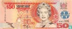 Fiji 50 Dollars  - 2002, Verzenden, Los biljet