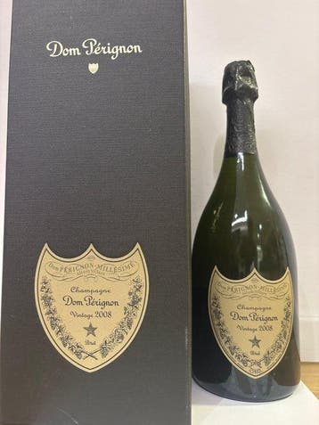 2008 Dom Pérignon - Champagne Brut - 1 Fles (0,75 liter), Nieuw
