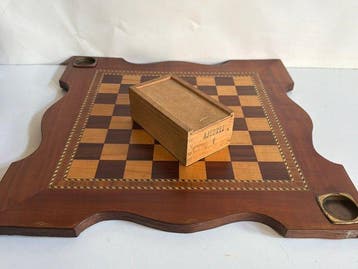 Schaakspel - Chess set,, Nautical Style - - Marqueterie -