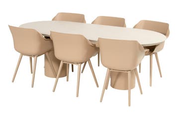 Hartman Sophie/Valencia ovale tuinset voor 6 personen, Tuin en Terras, Tuinsets en Loungesets, Verzenden, Nieuw, Kunststof, Tuinset