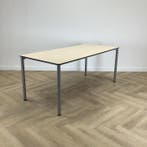 Eromes kantinetafel 180x80 cm,  ahorn - grijs, Ophalen of Verzenden, Gebruikt, Bureau