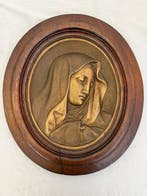 sculptuur, Vergine Maria addolorata - 50 cm - Hout, Brons