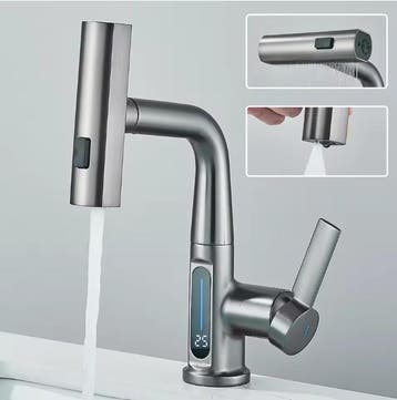 Digitale Waterval Wastafelkraan met Temperatuurdisplay, Verzenden, Nieuw