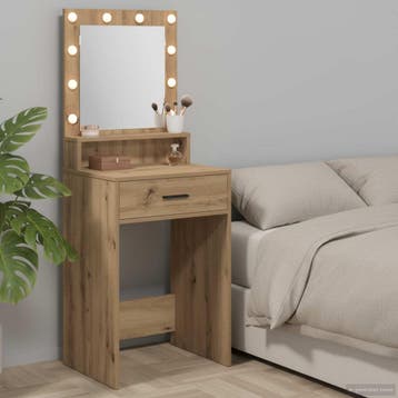 vidaXL Plafondtafel Artisan Eiken 50 x 41 x 135 cm Bewerkt, Verzenden, Nieuw