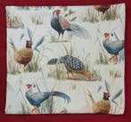 Landelijk stof met wilde fazanten - Limited edition -, Antiek en Kunst, Antiek | Kleden en Textiel