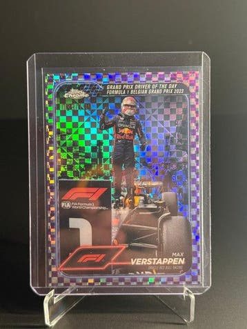 2024 Topps Chrome Max Verstappen Foil, Parallel card,, Verzamelen, Nieuw