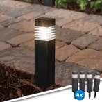 Solar buitenlamp Condor - Set van 4 - Op zonne-energie, Zonne-energie, Kunststof, Verzenden, Minder dan 50 watt