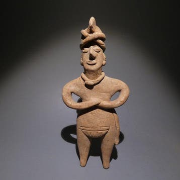 Colima, Westkust van Mexico Terracotta Figuur. Goed. 15,5 cm