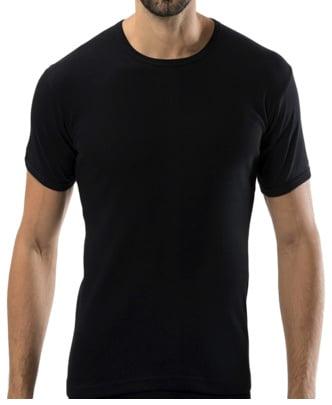 Bonanza Basic T-shirt - O-neck - 100% katoen - Zwart, Verzenden