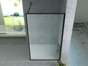 Douchewand met Zwart Kader – 90 x 200 cm – 8 mm Nano Glas –, Ophalen of Verzenden, Nieuw, Glas, Bad