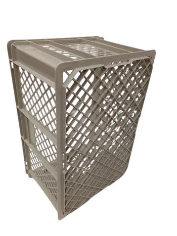 Stapelkrat 600x400x290 mm, hdpe levensmiddelgeschikt grijs, Gebruikt, 40 tot 60 cm, 50 tot 75 cm, Ophalen of Verzenden