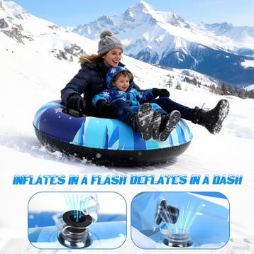 Opblaasbare Snow Tube - Sneeuwband - Slee - 91 cm - Set van, Verzenden, Zo goed als nieuw