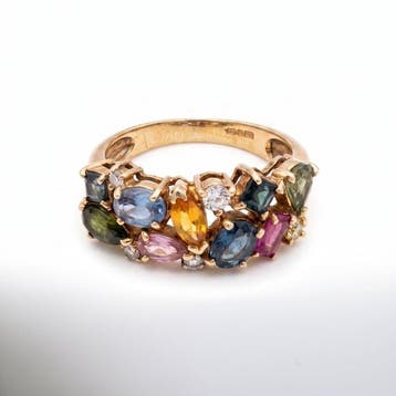 Zonder minimumprijs - Ring - 9 kt. Geel goud - 2.30ct. tw., Nieuw