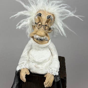 Anna Em - LARGE -Albert Einstein…. hand made