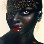 Kunstdruk Sandra Knuyt - Ebony 70x70cm, Verzenden, Nieuw